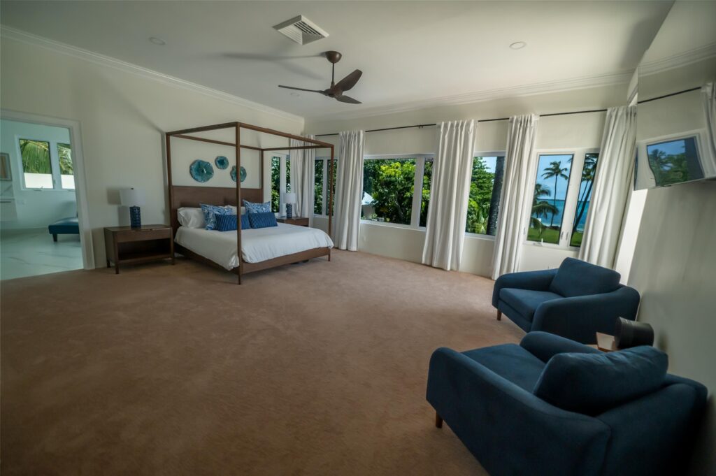 Waterfront Beach House Master Bedroom Room Nassau Bahamas Private House Rental Mar Y Sol